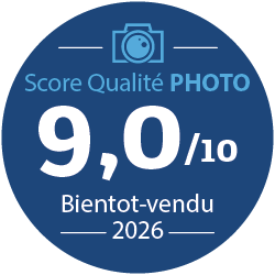 Score qualité photo 9 sur 10 - Bientôt-vendu 2026